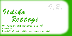 ildiko rettegi business card